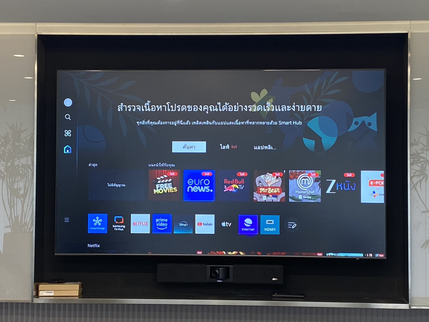 ตัวอย่างการติดฟิล์มบน ห้องประชุม